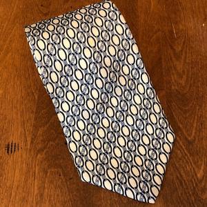 Brookville‎ Collection Yellow Chain Print Neck Tie